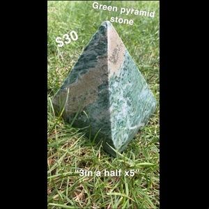Green pyramid stone